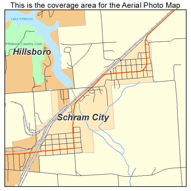 Schram City, IL location map 