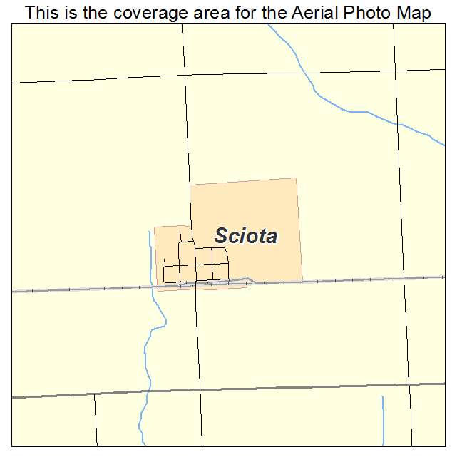 Sciota, IL location map 