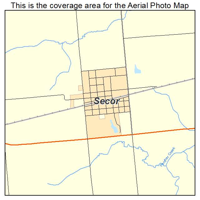 Secor, IL location map 
