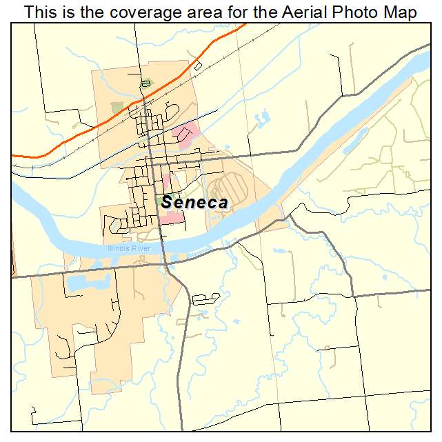 Seneca, IL location map 