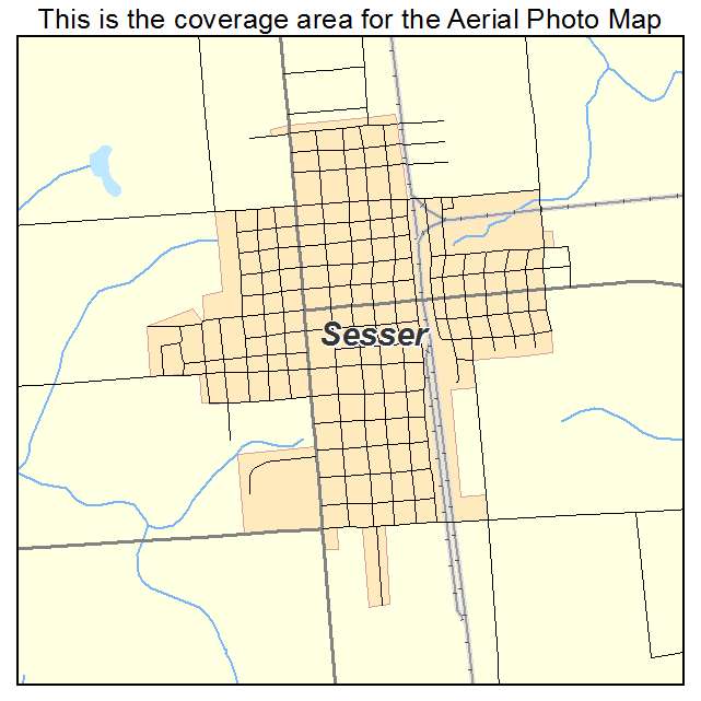 Sesser, IL location map 