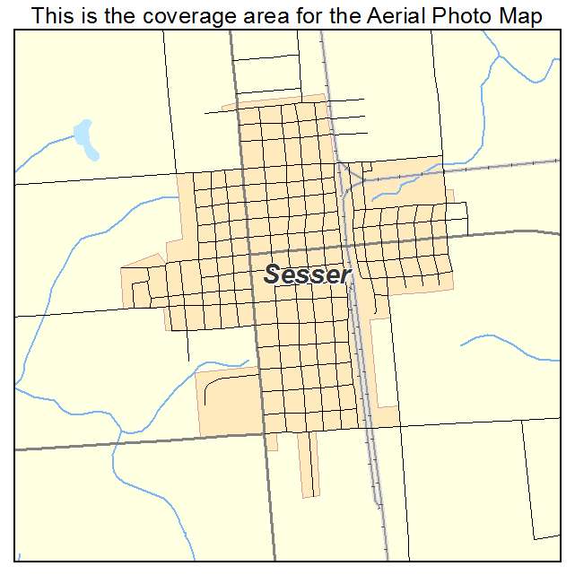 Sesser, IL location map 