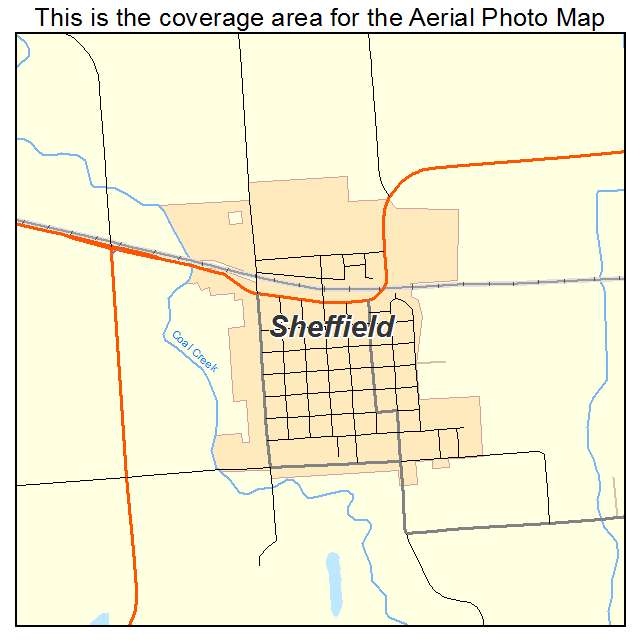 Sheffield, IL location map 
