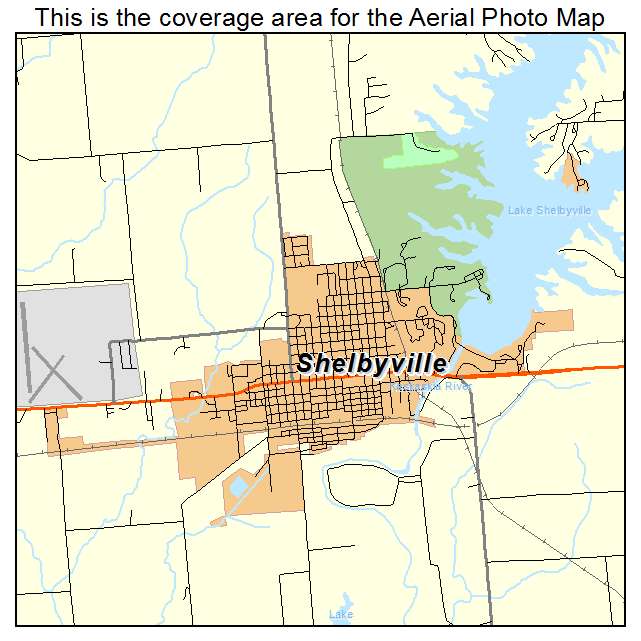 Shelbyville, IL location map 