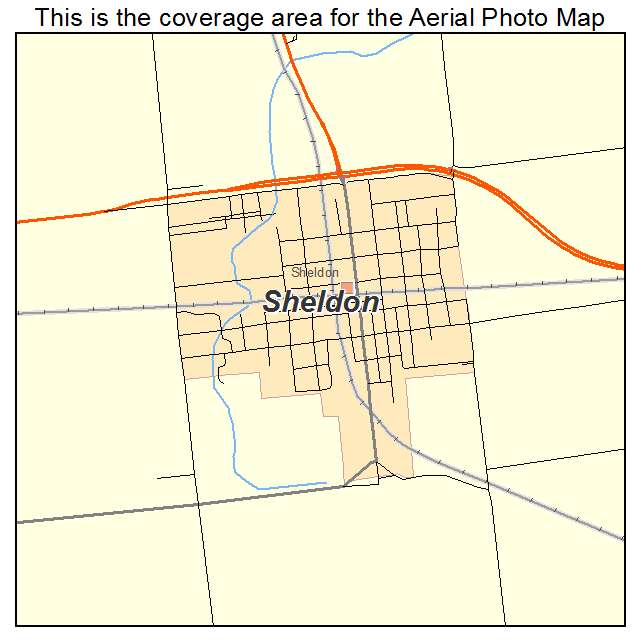 Sheldon, IL location map 