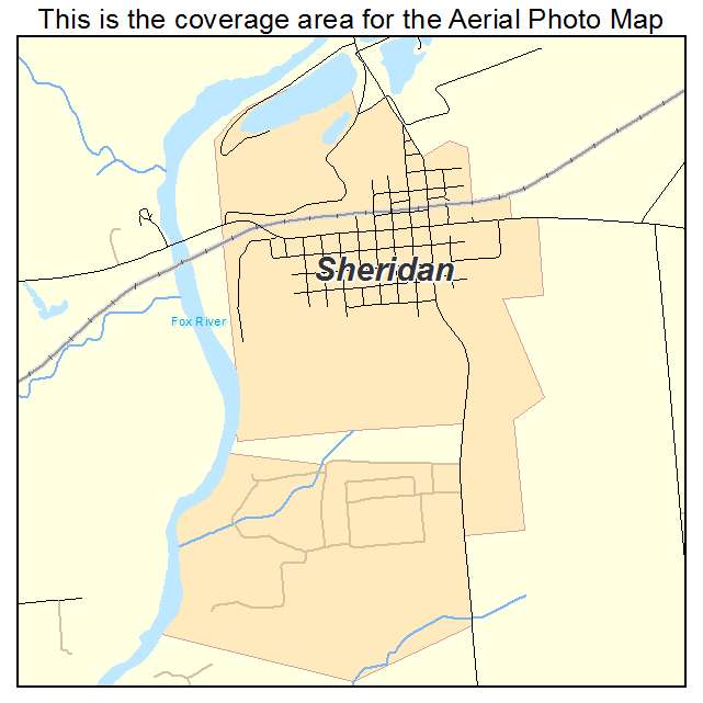 Sheridan, IL location map 