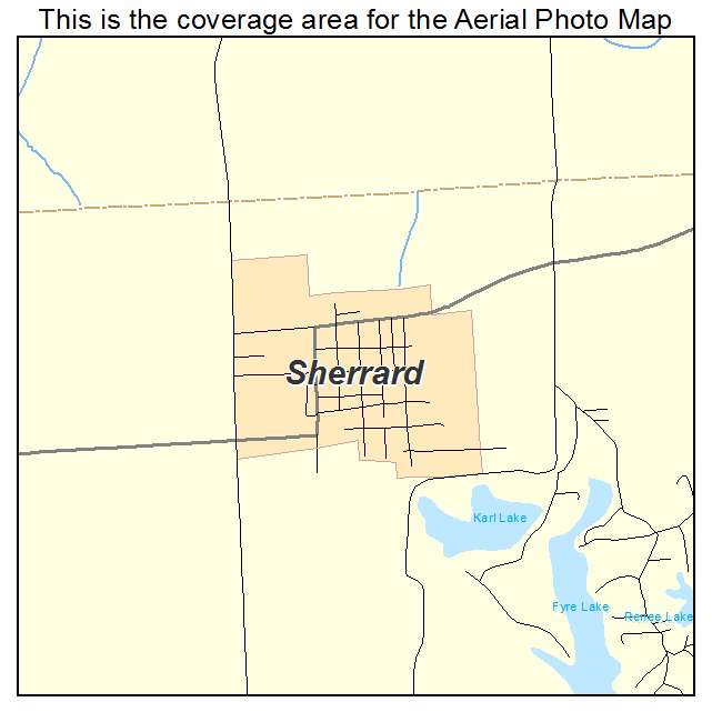 Sherrard, IL location map 