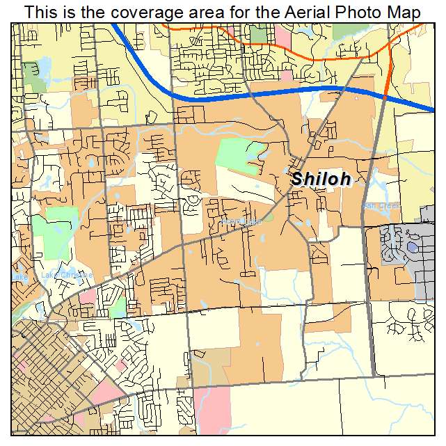 Shiloh, IL location map 