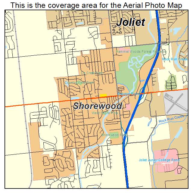 Shorewood, IL location map 