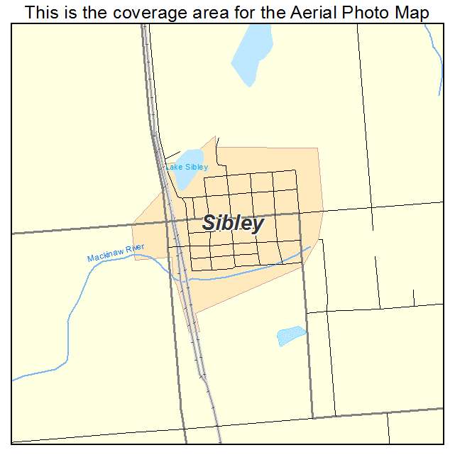 Sibley, IL location map 