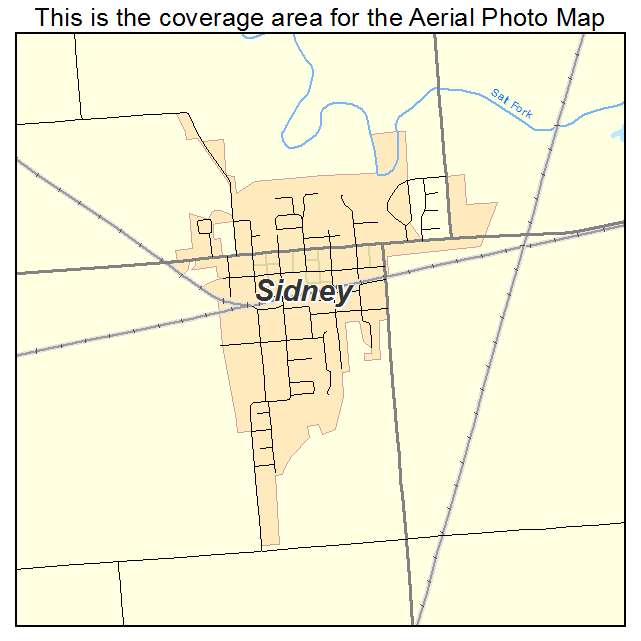 Sidney, IL location map 