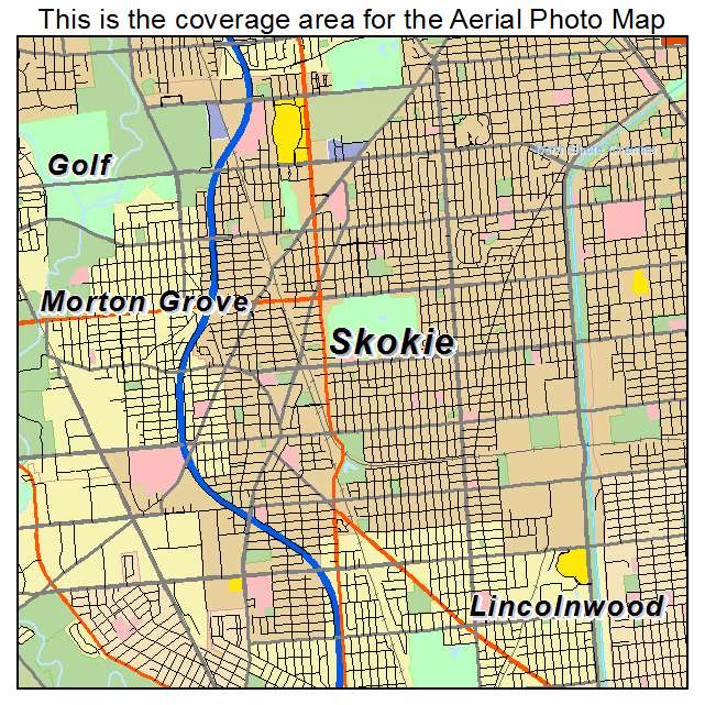 Skokie, IL location map 