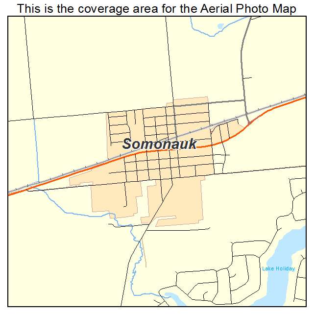 Somonauk, IL location map 