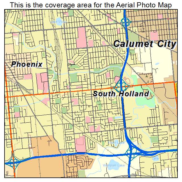 South Holland, IL location map 