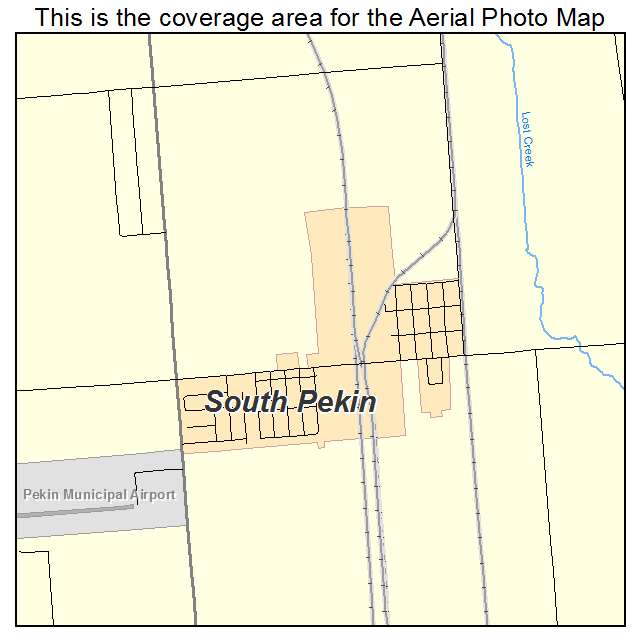 South Pekin, IL location map 
