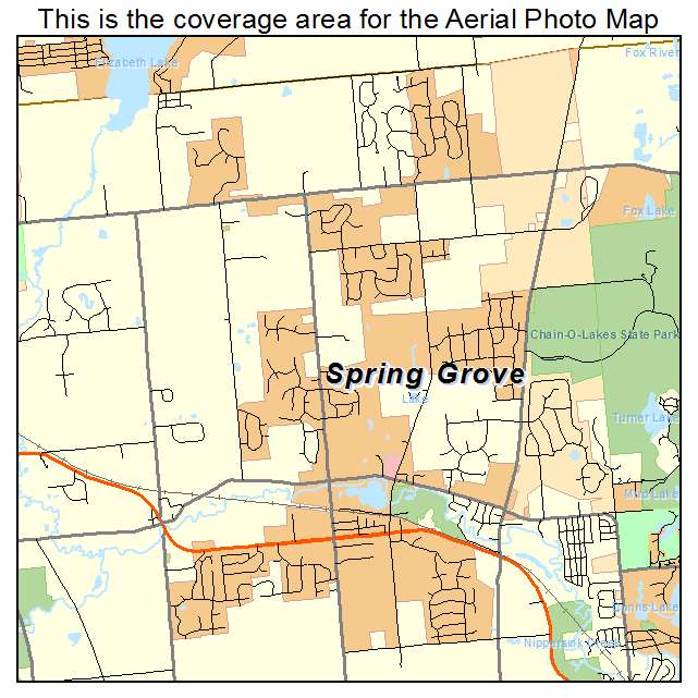 Spring Grove, IL location map 