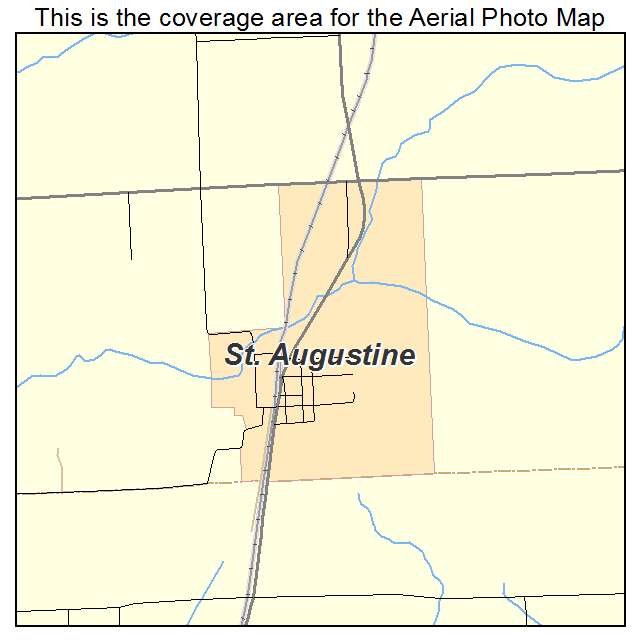 St Augustine, IL location map 