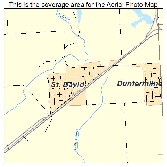St David, IL location map 