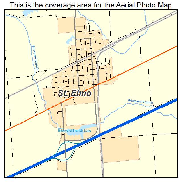 St Elmo, IL location map 