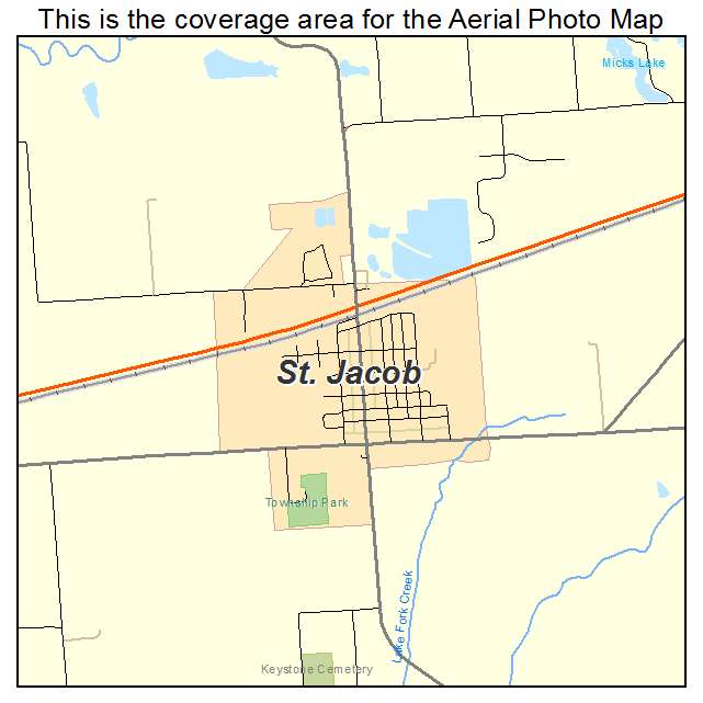 St Jacob, IL location map 