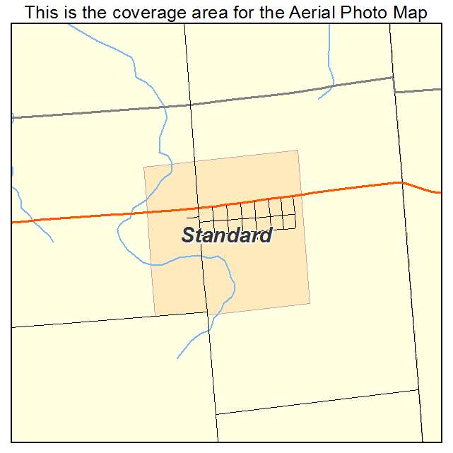 Standard, IL location map 
