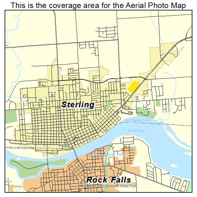 Sterling, IL location map 