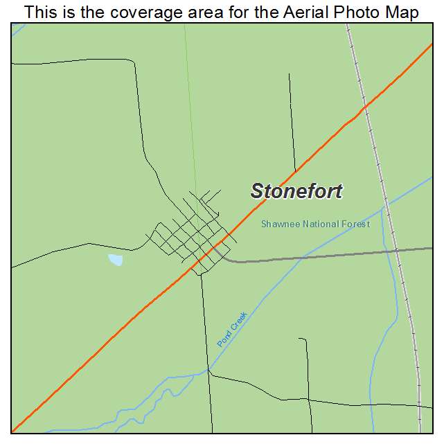 Stonefort, IL location map 