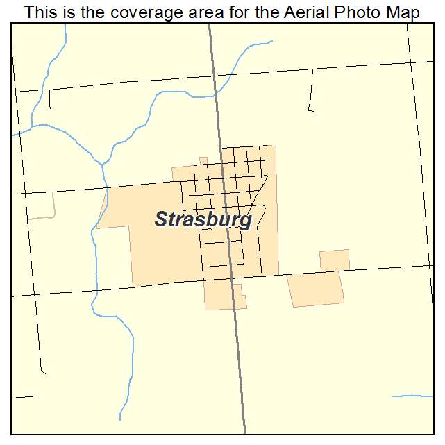 Strasburg, IL location map 