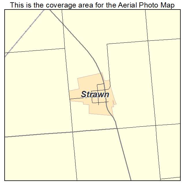 Strawn, IL location map 