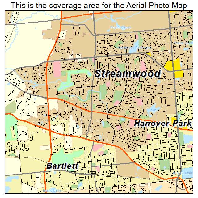 Streamwood, IL location map 