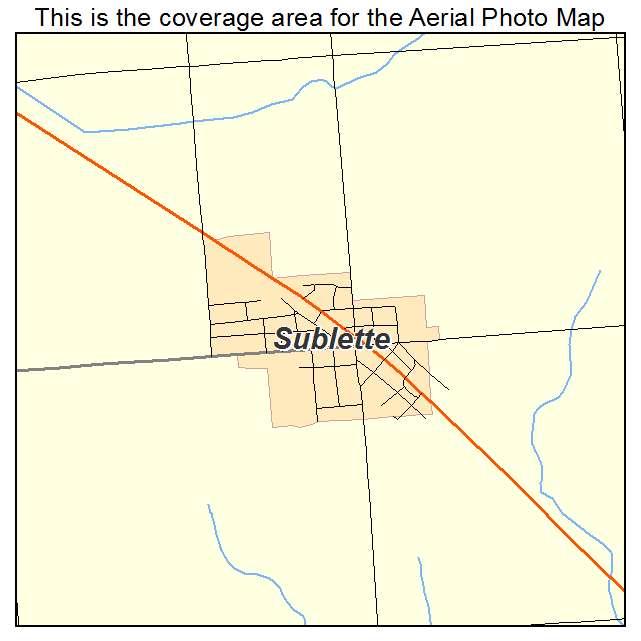 Sublette, IL location map 