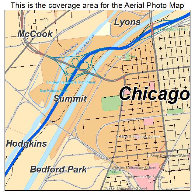 Summit, IL location map 