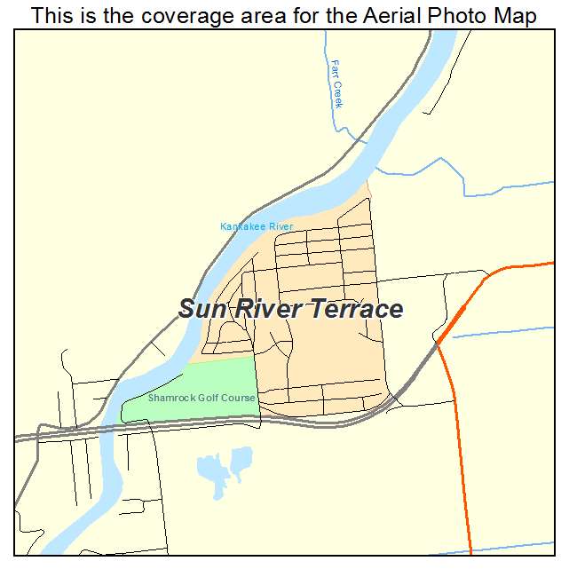 Sun River Terrace, IL location map 