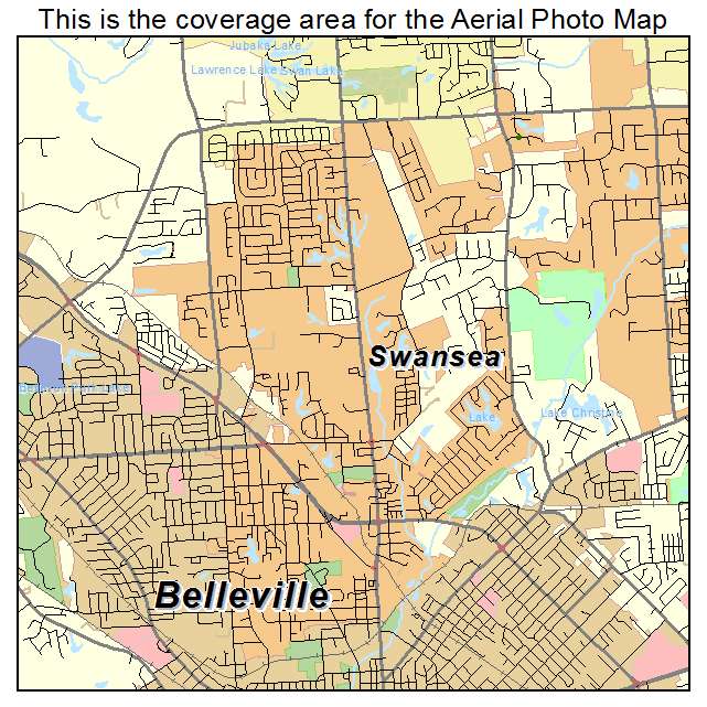 Swansea, IL location map 