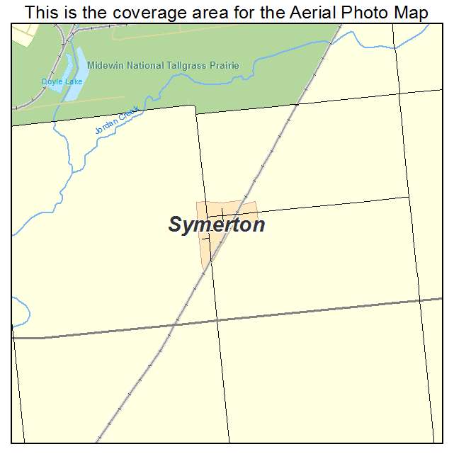 Symerton, IL location map 