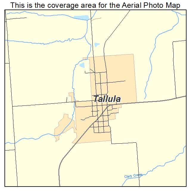 Tallula, IL location map 