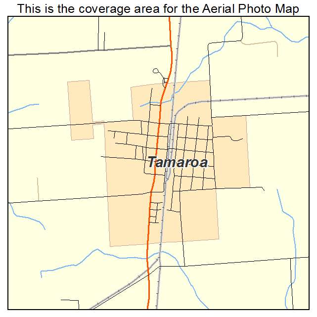Tamaroa, IL location map 