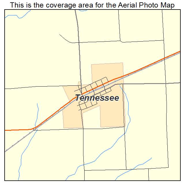 Tennessee, IL location map 