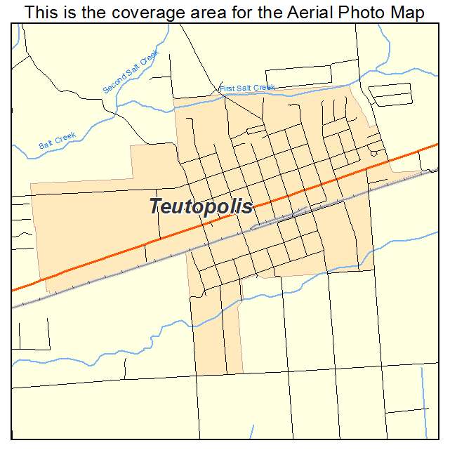 Teutopolis, IL location map 