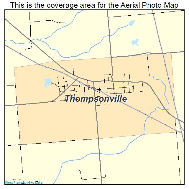 Thompsonville, IL location map 