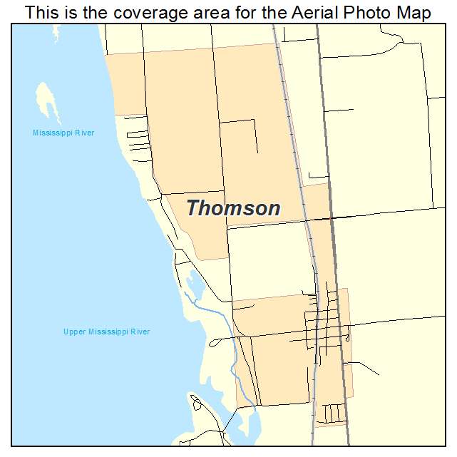 Thomson, IL location map 
