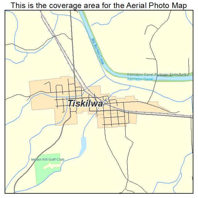 Tiskilwa, IL location map 
