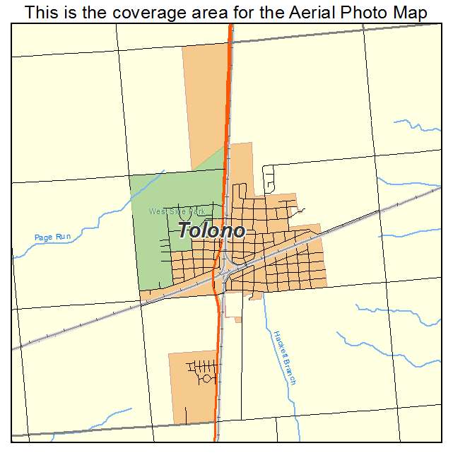 Tolono, IL location map 