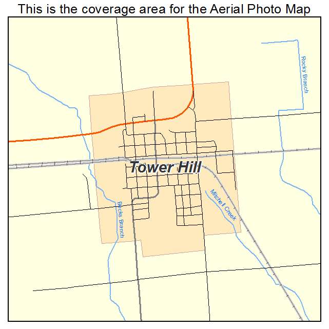 Tower Hill, IL location map 