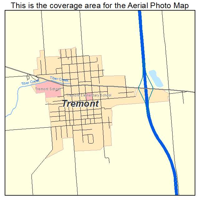 Tremont, IL location map 