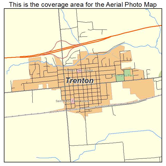 Trenton, IL location map 