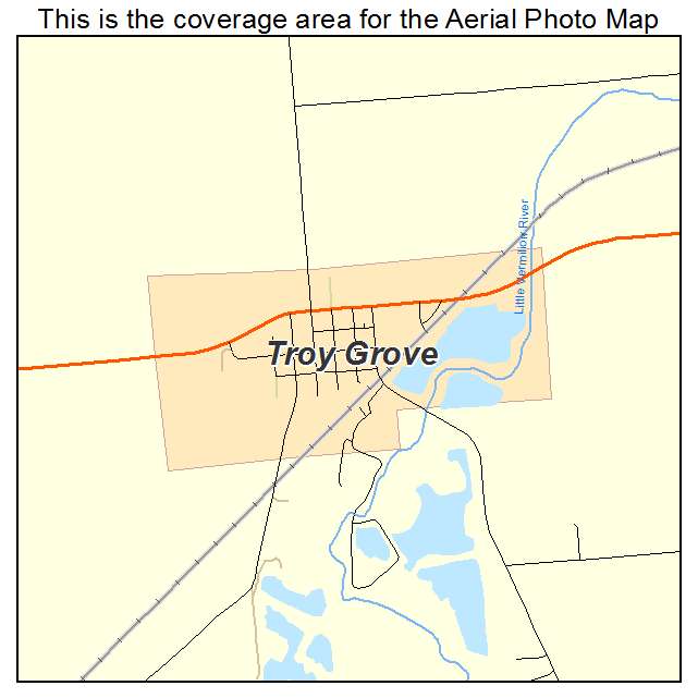 Troy Grove, IL location map 
