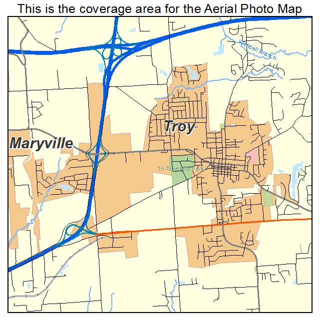 Troy, IL location map 