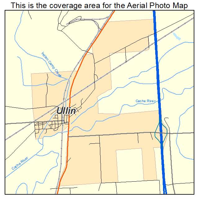 Ullin, IL location map 