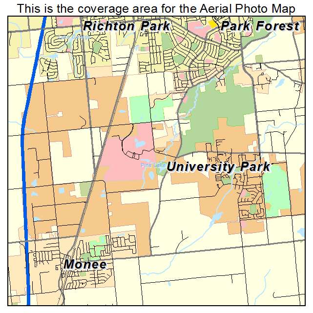 University Park, IL location map 